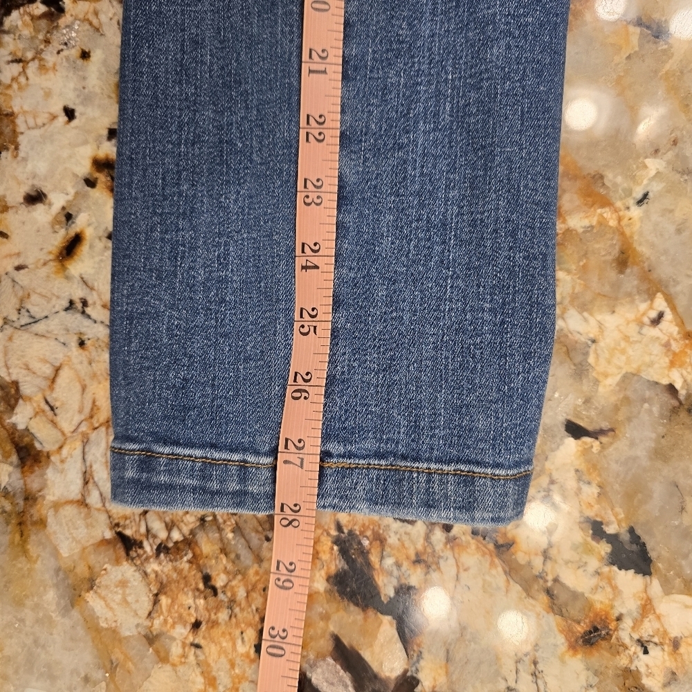 Spanx Straight-Leg Ankle High Rise Jeans Vintage Indigo Size L - Picture 8 of 8